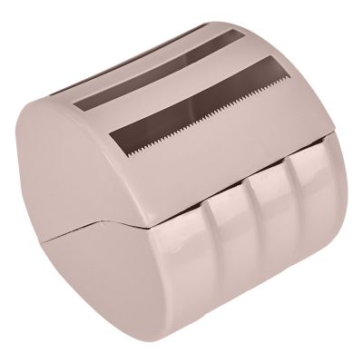 Держатель для туалетной бумаги 15,5х12,2х(h)13,5см закрытый, бежевый топаз Plastic Republic Regular KL151112005