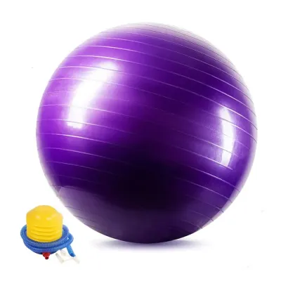 Фото Мяч гимнастический фитбол с насосом AMETIST 55 см. Интернет-магазин FOROOM