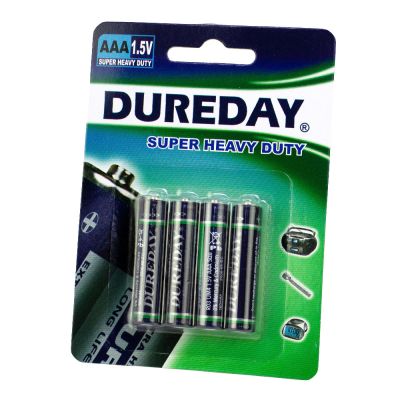 Комплект батареек (цинково-марганцееый) DUREDAY AAA (1,5 В) (4шт.)