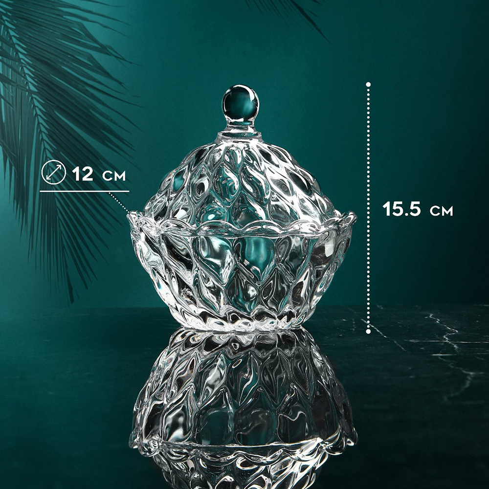 Сахарница "Флоренция" 250мл с крышкой Isfahan Glass  9244612