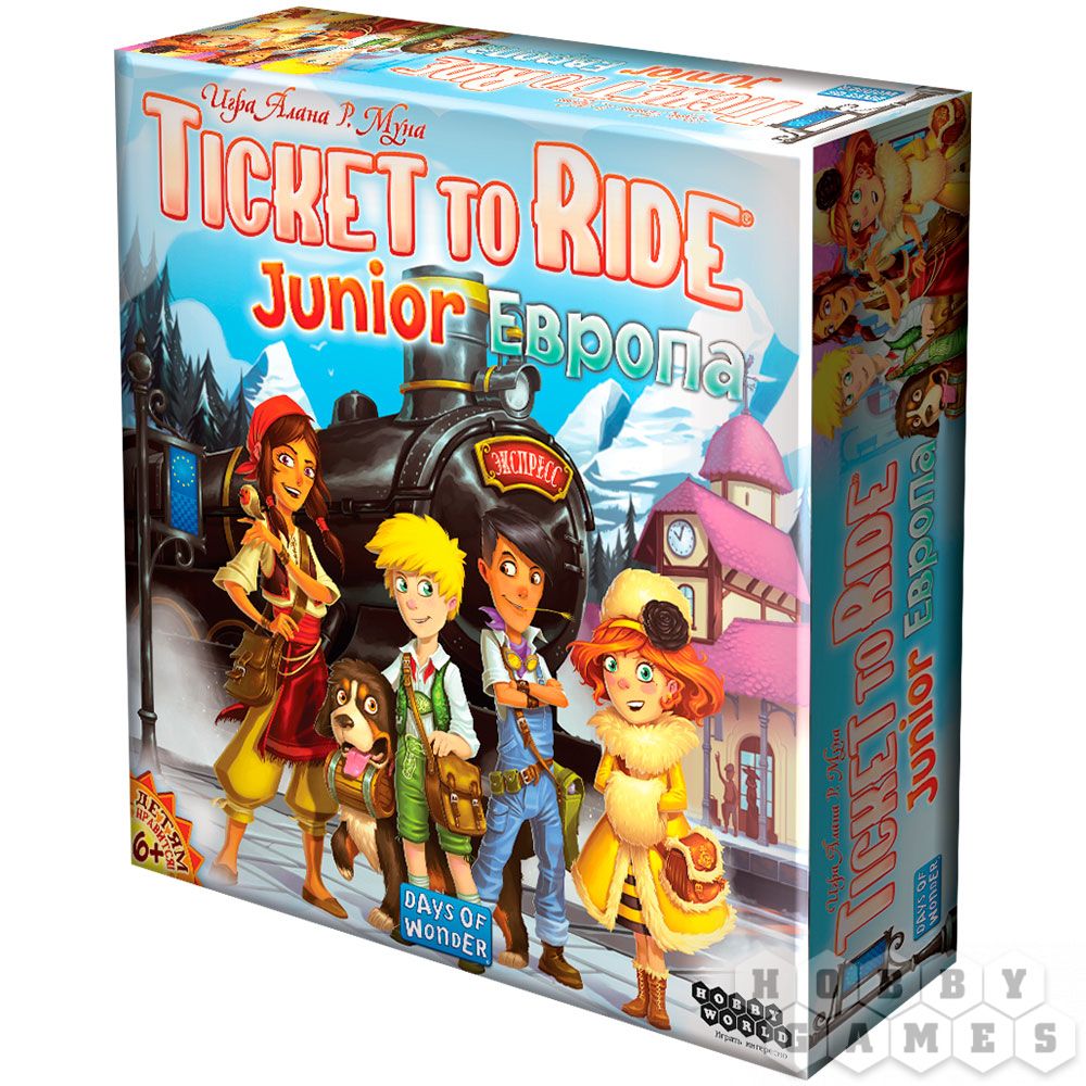 Фото Hobby World Ticket to Ride Junior: Европа. Интернет-магазин FOROOM