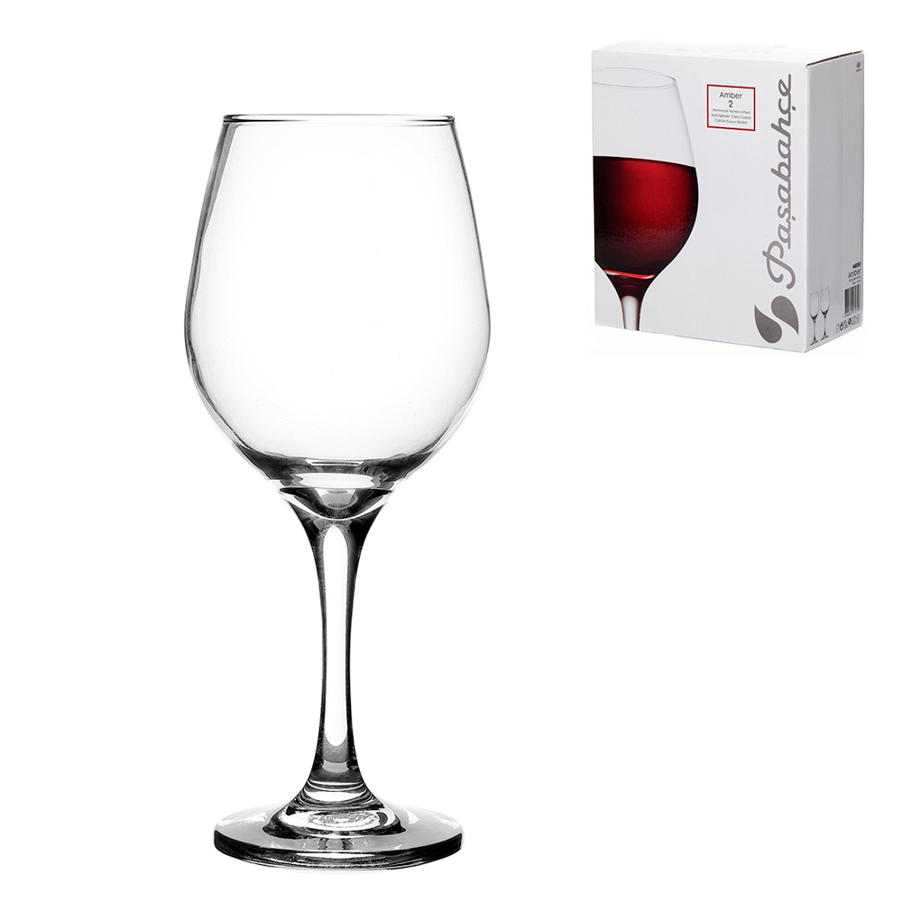 Фото Комплект бокалов 365 мл (2 шт.) для красного вина Pasabahce Amber 440265 1106129. Интернет-магазин FOROOM