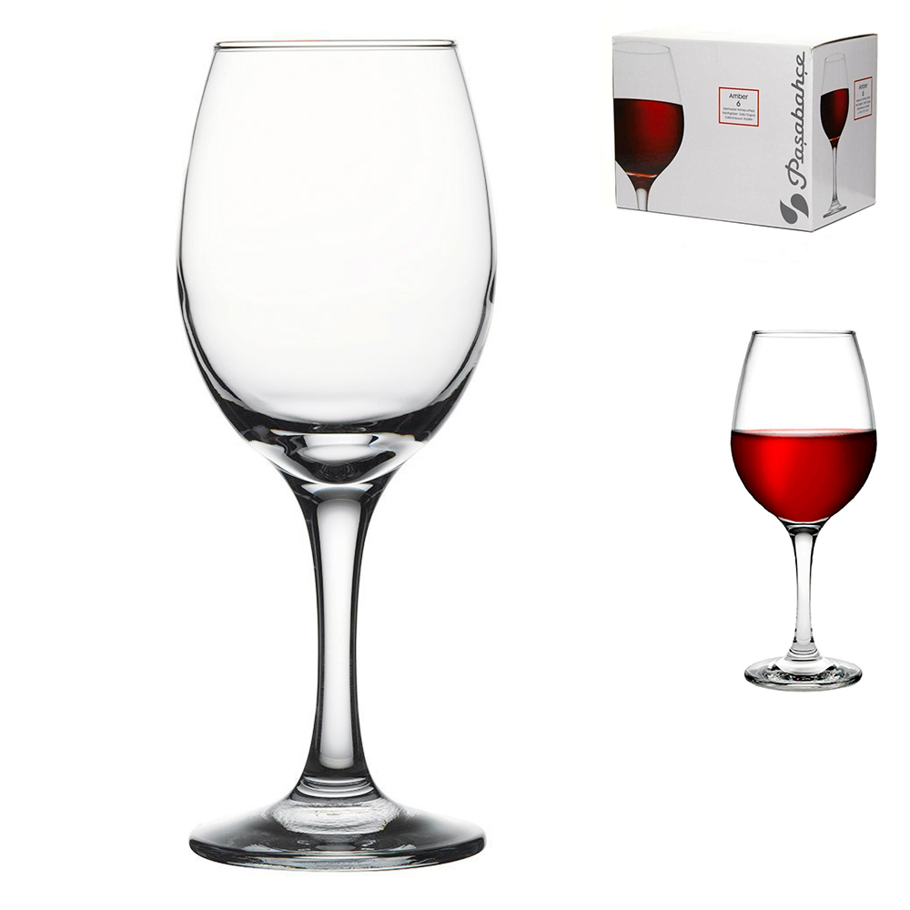 Набор бокалов 365мл (6 шт.) для красного вина Pasabahce Amber 440265 1106162