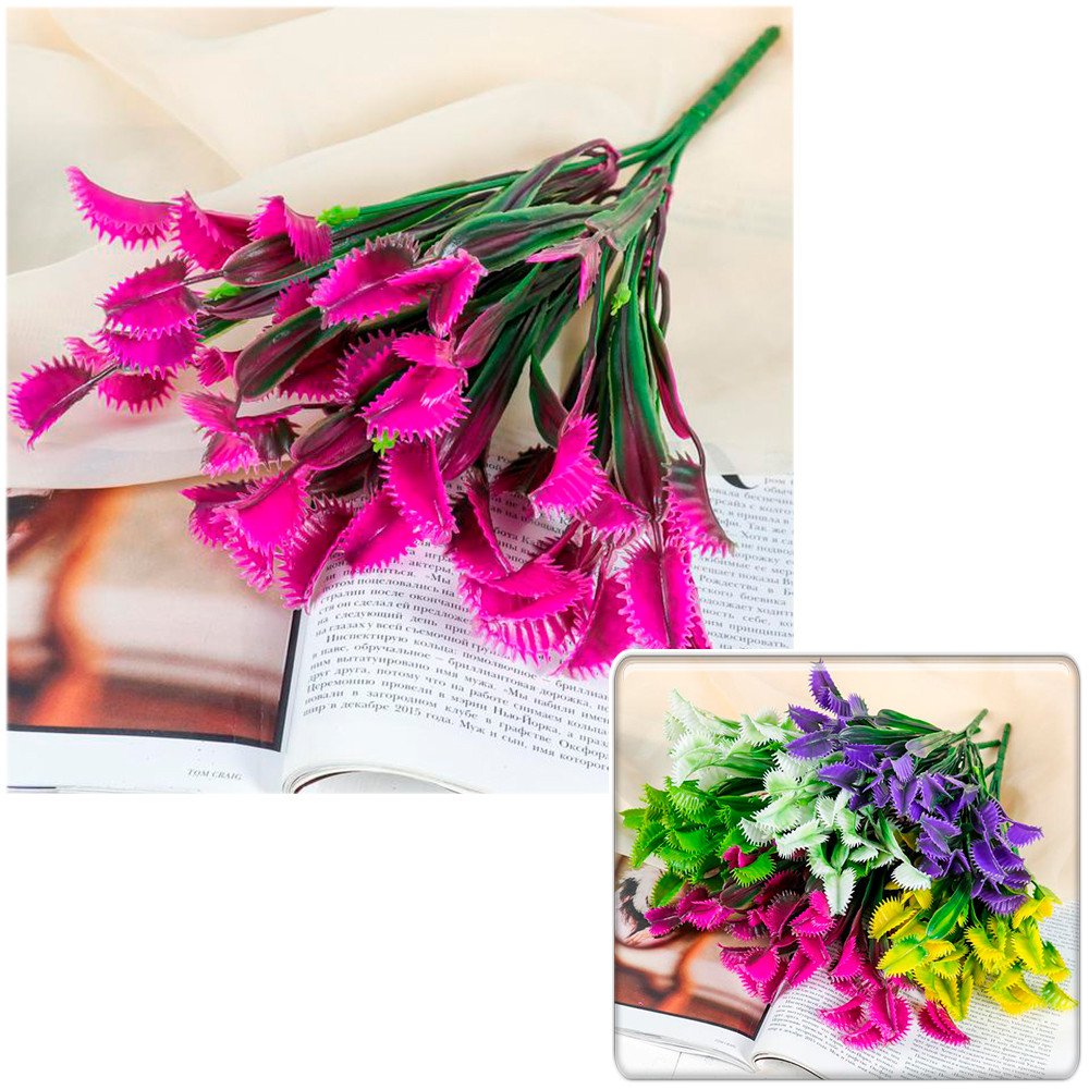 Фото Букет искусственных цветов "Дионея" 32 см СимаГлобал  3792260. Интернет-магазин FOROOM