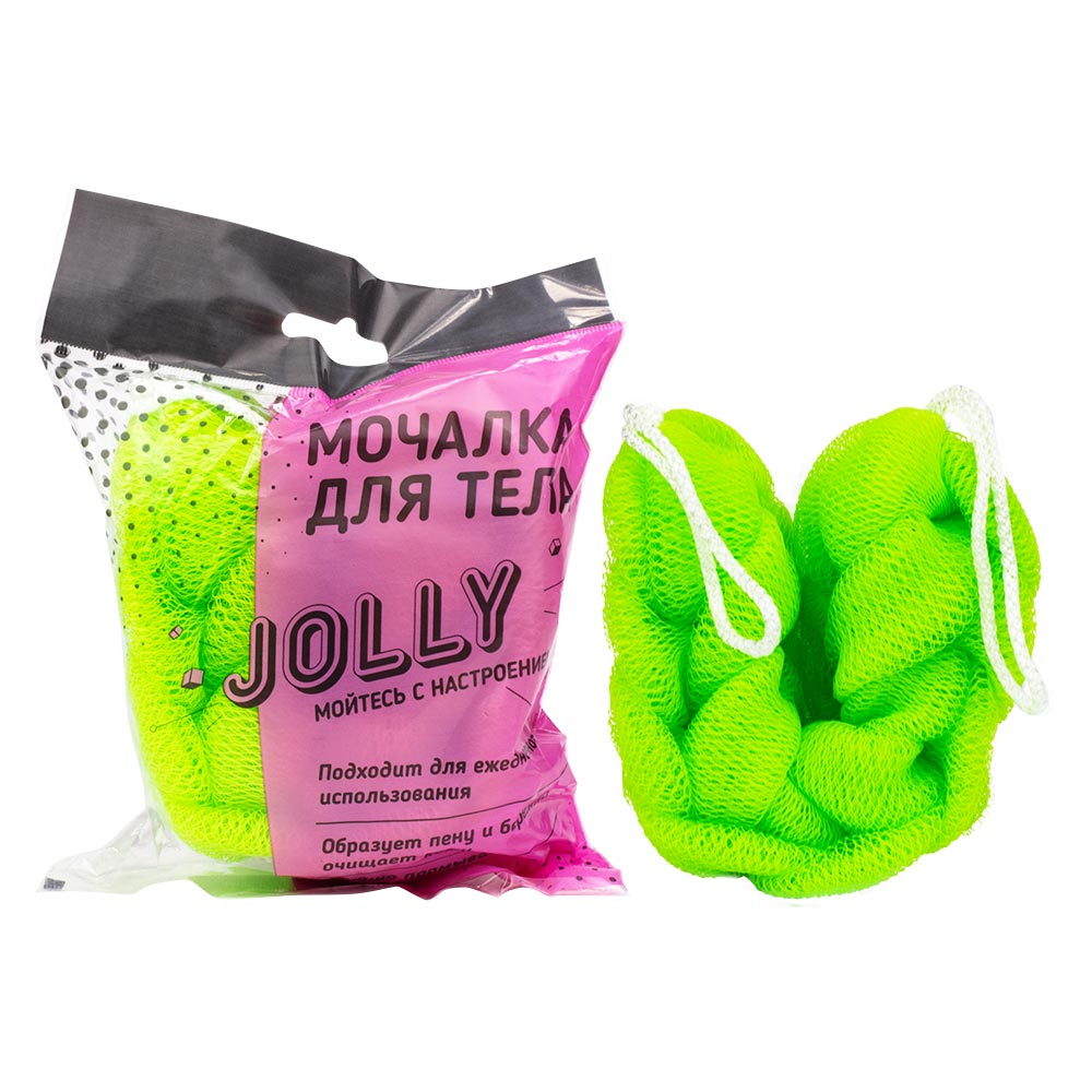 Фото Мочалка для тела, коса Jolly  IL-W-004G. Интернет-магазин FOROOM