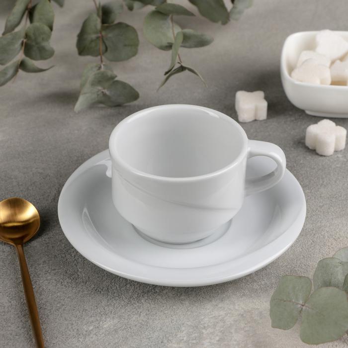 Кофейная пара (2 пр.): чашка 170 мл, блюдце Gural Porselen Икс-танбул 4518239