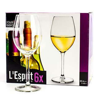 Фото Набор бокалов 250 мл для вина (6 шт.) Royal Leerdam L'Esprit 572056. Интернет-магазин FOROOM