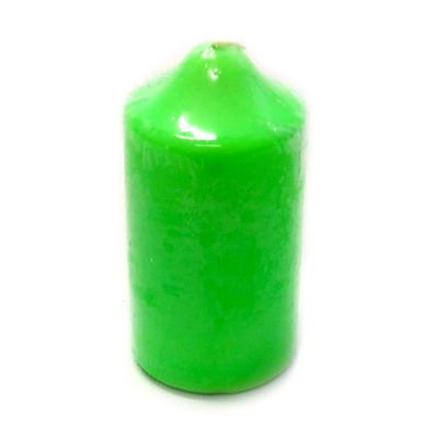 Свеча бочонок (d)5x(h)10см, зелёный неон   5070818