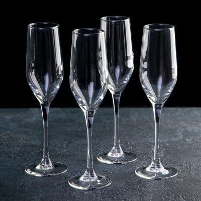 Фото Набор бокалов "Champagne /Шампань/" 160мл (4шт.) для шампанского Luminarc Tasting Time 4665557. Интернет-магазин FOROOM