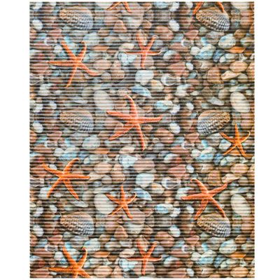 Фото Коврик для ванны "Морские звёзды" (FV2), ПВХ, ширина 80см (1м.п.) Вилина  67520. Интернет-магазин FOROOM