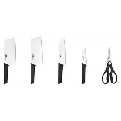 Фото Набор ножей из нержавеющей стали Huo Hou HU0057 (4 ножаножницыподставка). Интернет-магазин FOROOM
