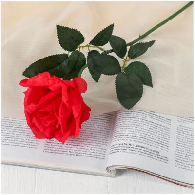 Фото Цветок искусственный "Роза французская пышная" 44 см СимаГлобал  3102613. Интернет-магазин FOROOM