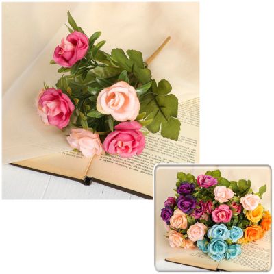 Фото Букет искусственных цветов "Розы дуо" 24 см СимаГлобал  3933286. Интернет-магазин FOROOM
