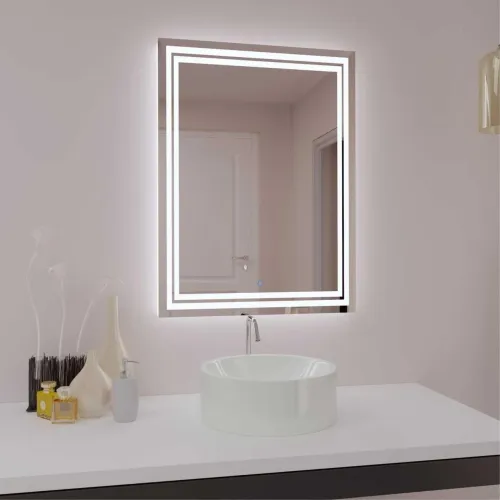 Фото Зеркало с LED подсветкой Милания Титан 900*600. Интернет-магазин FOROOM