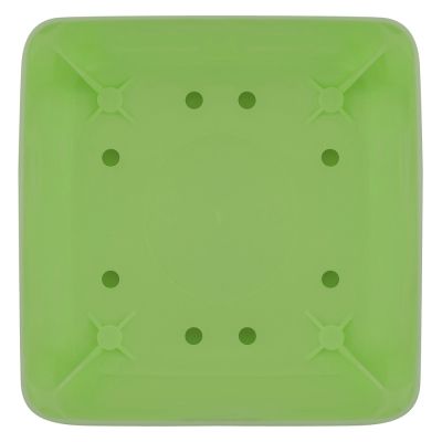 Фото Горшок для цветов 800мл с поддоном, зелёная фисташка InGreen Microcosm IG623510050. Интернет-магазин FOROOM
