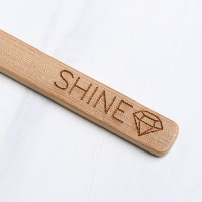 Фото Зубная экощётка из бамбука «Shine» 18 см СимаГлобал 4021271. Интернет-магазин FOROOM