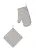 Фото Набор прихватка + рукавичка Бабочки серый (18 х 18,18 х 28) см ТК Русский Дом  -. Интернет-магазин FOROOM