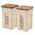 Фото Набор контейнеров для специй с деревянной крышкой 0,2 л х 2 шт. Plastic Republic  SE106512996. Интернет-магазин FOROOM