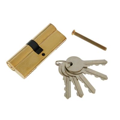 Фото Цилиндровый механизм (сердцевина замка) 80 мм, английский ключ, 5 ключей СимаГлобал  2921846. Интернет-магазин FOROOM