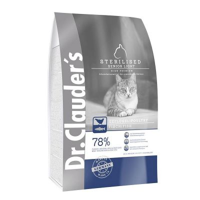 Фото Сухой корм Dr. Clauder's High Premium Sterilised /Senior/ Light для кошек после стерилизации 10 кг 21451000. Интернет-магазин FOROOM