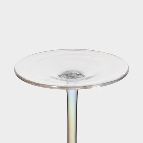 Фото Бокал стеклянный для вина Magistro «Иллюзия», 550 мл, 10x24 см, цвет перламутровый. Интернет-магазин FOROOM