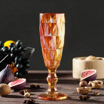 Фото Бокал 160мл для шампанского, янтарь Magistro Круиз 5510932. Интернет-магазин FOROOM