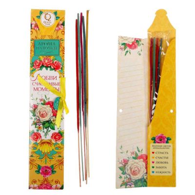 Фото Подарочный набор аромапалочек "Любви счастливые моменты" (5 шт.) Queen fair Для тебя 1338021. Интернет-магазин FOROOM