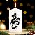 Фото Свеча новогодняя "Символ года 2024", (d)5х(h)10см, цилиндр, белая с чёрным драконом  СимаГлобал  9668608. Интернет-магазин FOROOM