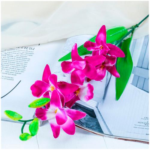 Фото Цветок искусственный "Орхидея Гастрорхис" 70 см СимаГлобал  701718. Интернет-магазин FOROOM