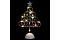 Елочка рождественская LEDс подсветкой, один реж, теп.бел.св. 15 ламп, р:33х19см (пит 3хАА) в ком.нет