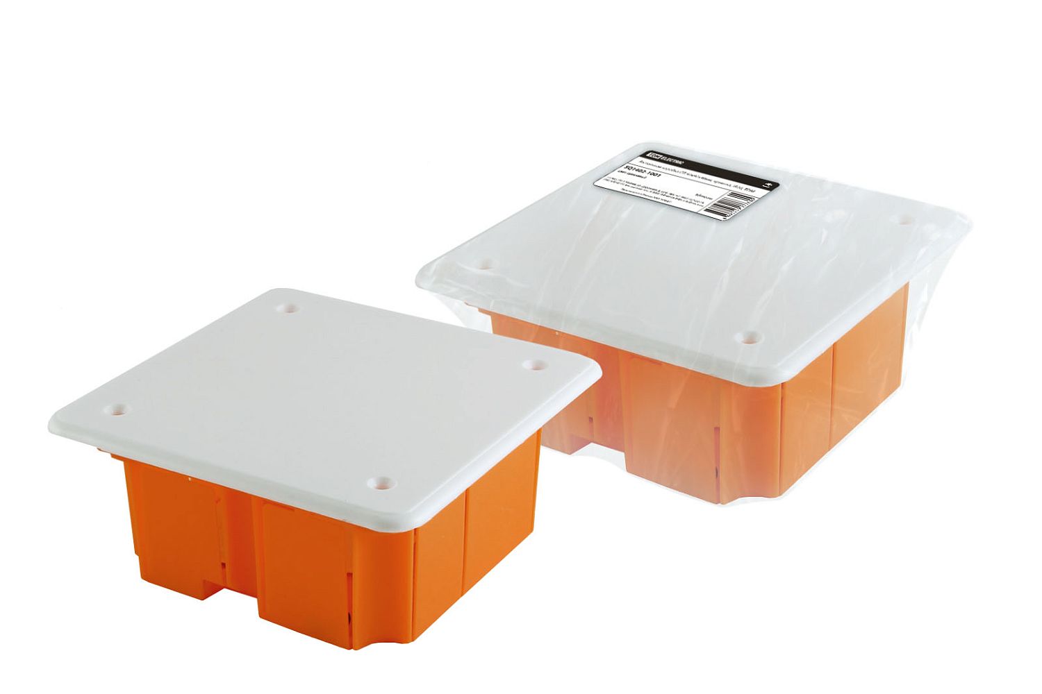 TDM ELECTRIC Распаячная коробка СП 92х92х40мм, крышка, IP20, инд. штрихкод, TDM /126 SQ1402-1001