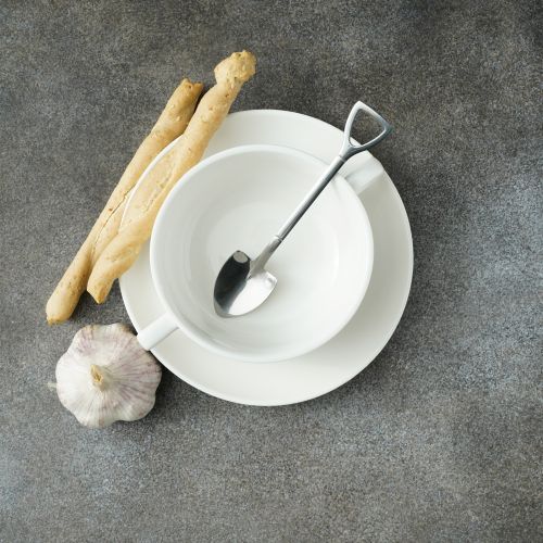 Фото Ложка десертная из нержавеющей стали Magistro «Лопата», длина 15,5 см, форма овальная, цвет серебряный. Интернет-магазин FOROOM
