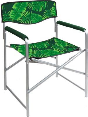 Фото Кресло складное КС3/2 с тропическими листьями темный, КС3/2. Интернет-магазин FOROOM