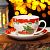 Фото Чайная пара: чашка чайная 280 мл, блюдце ø15 см Доляна Новогодее волшебство 4826313. Интернет-магазин FOROOM
