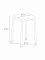 Табурет квадратный "Пенек легкий 184" с ЛДСП, серый, цвет сиденья бежевый (v.000 с ЛДСП)