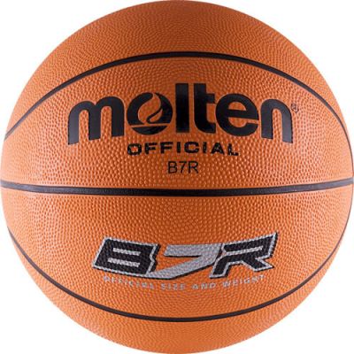 Фото Баскетбольный мяч для тренировок MOLTEN B7R, 634MOB7R резиновый размер 7. Интернет-магазин FOROOM