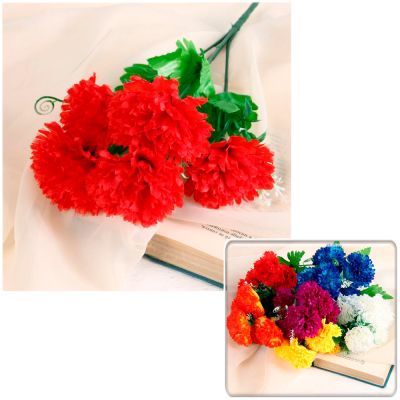 Фото Букет искусственных цветов "Пышные гвоздики" 30 см СимаГлобал  4736435. Интернет-магазин FOROOM
