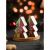 Фото Набор для специй "Пряничный домик" (3пр.): солонка, перечница, деревянная подставка Доляна Новый год 6908273. Интернет-магазин FOROOM