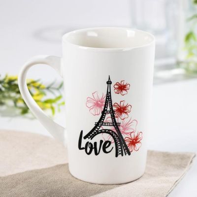 Фото Кружка "Любовь в Париже" 380мл Доляна  5278180. Интернет-магазин FOROOM