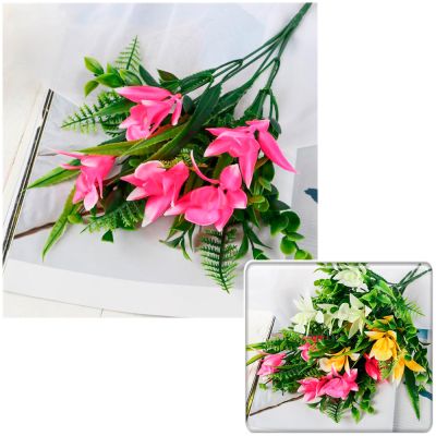 Фото Букет искусственных цветов "Королевские цветы" 30 см СимаГлобал  5202921. Интернет-магазин FOROOM