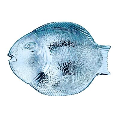 Фото Тарелка фигурная "Рыба" 35,5x25,4 см Pasabahce Marine Light Blue 10258 1018314. Интернет-магазин FOROOM