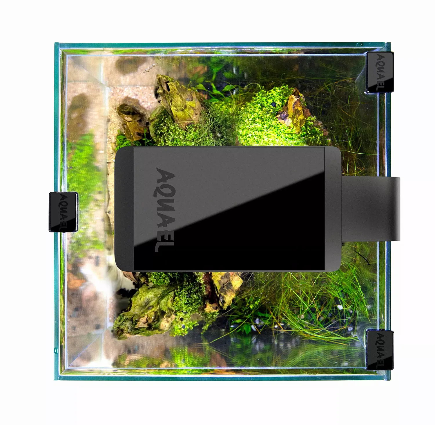 Aquael Аквариум Shrimp Set Smart  D&N черный 20x20x25 см., куб, 10 л., шт