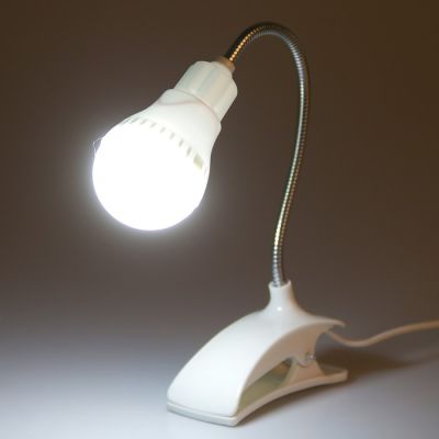 Фото Лампа на прищепке "Свет"  (h)31,5см, 13LED 1,5W провод USB, гибкий корпус RisaLux  2562922. Интернет-магазин FOROOM