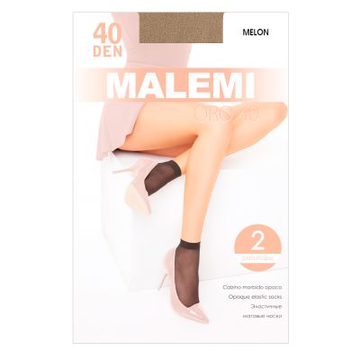 Носки женские 40 den, 2 пары, melon Malemi Oro 2067