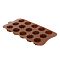 Форма для шоколада 21,9x10,5x(h)1,6см "Цветочки", 15 ячеек Market Union  DA0541