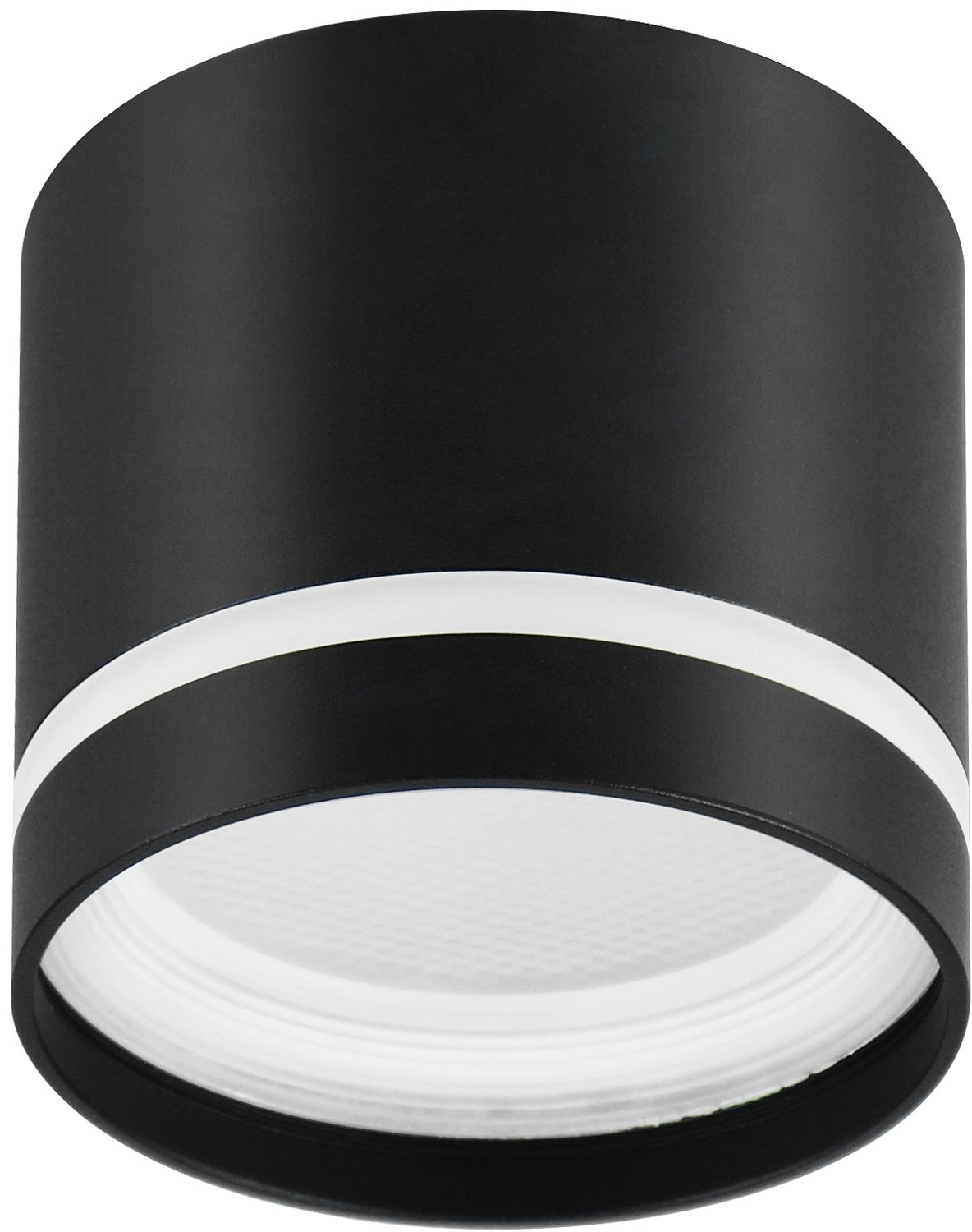 Потолочный светильник ЭРА OL9 GX53 BK/WH,85х80, накл. под лампу Gx53, алюм, черный+белый 1/40