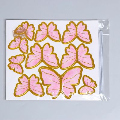 Фото Набор для украшения "Бабочки", цвет розовый. Интернет-магазин FOROOM