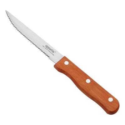Нож кухонный с зубчатым лезвием 11см для нарезки Appetite Кантри FK216D-4