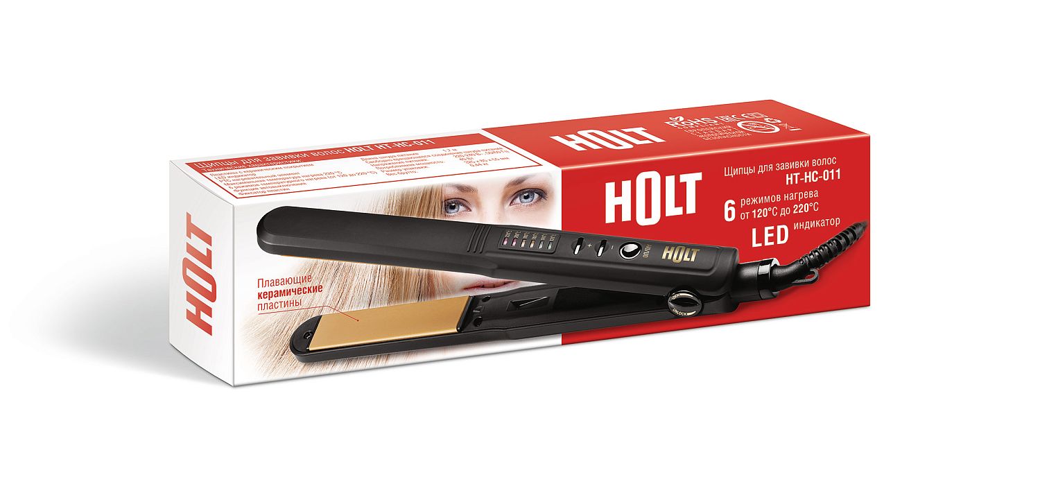 HOLT Щипцы для завивки волос Holt HT-HC-011