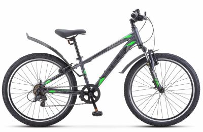 Фото Велосипед 24 Stels Navigator 400 V F020 (рама 12) Серый/зеленый, LU097253. Интернет-магазин FOROOM